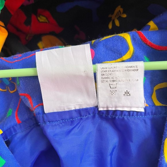 MICKEY & CO rainbow patchwork jacket windbreaker Medium - Picture 4 of 6